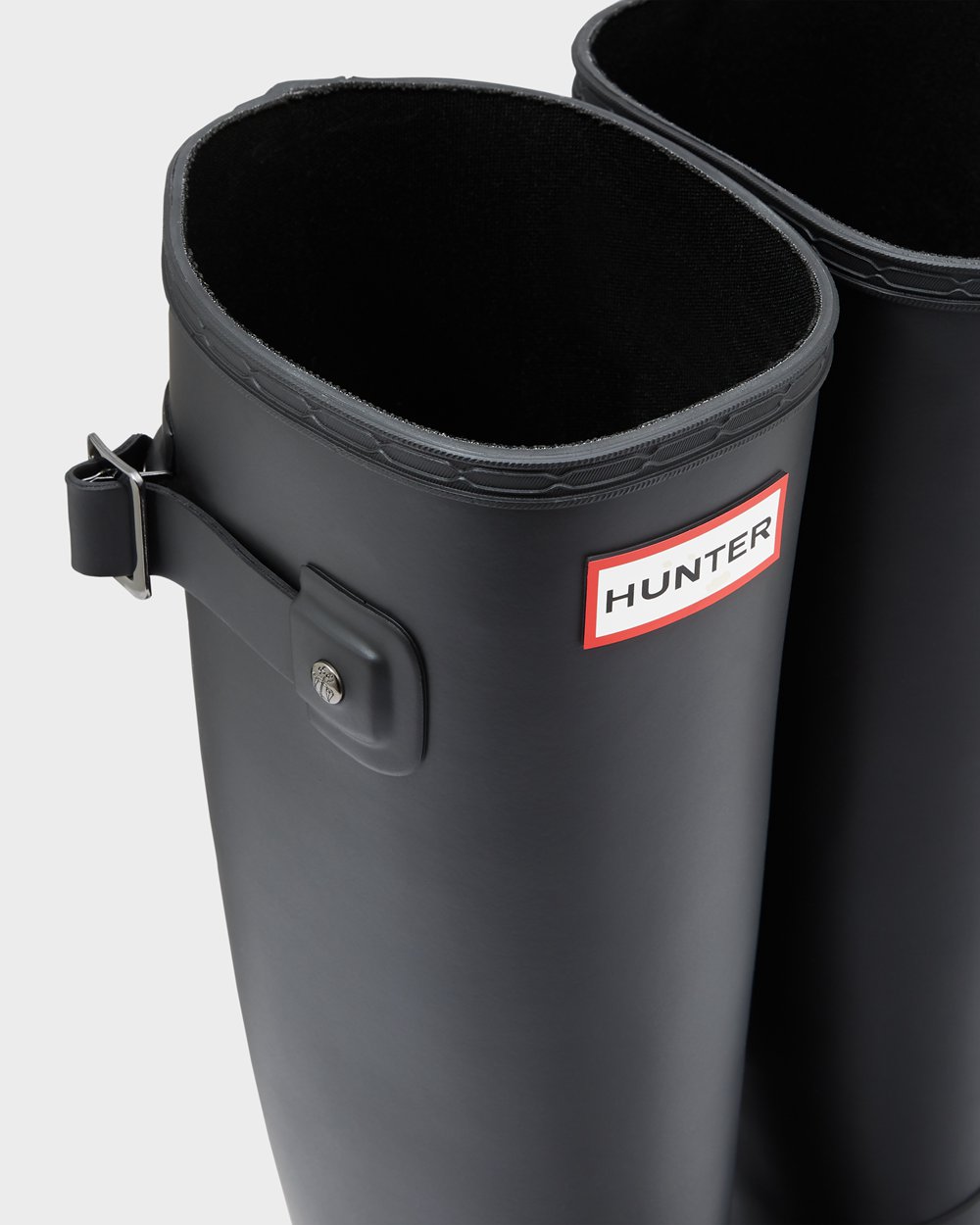 Womens Tall Rain Boots - Hunter Refined Slim Fit (32DKPHTQI) - Black